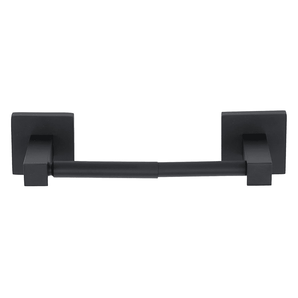 Crystal Contemporary Toilet Paper Holder in Matte Black
