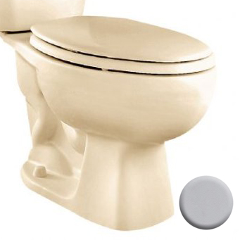 Colony Toilet Bowl Only Round Silver **SEAT NOT INCLUDED**