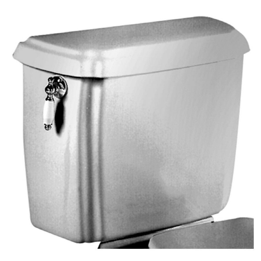 Antiquity Toilet Tank Only Silver