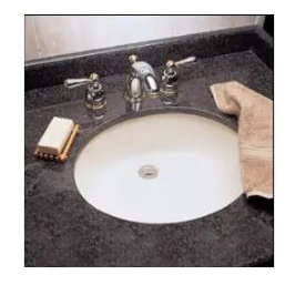 Providence Lavatory Vanity Top for Ovalyn Undercounter Sink Alabaster White