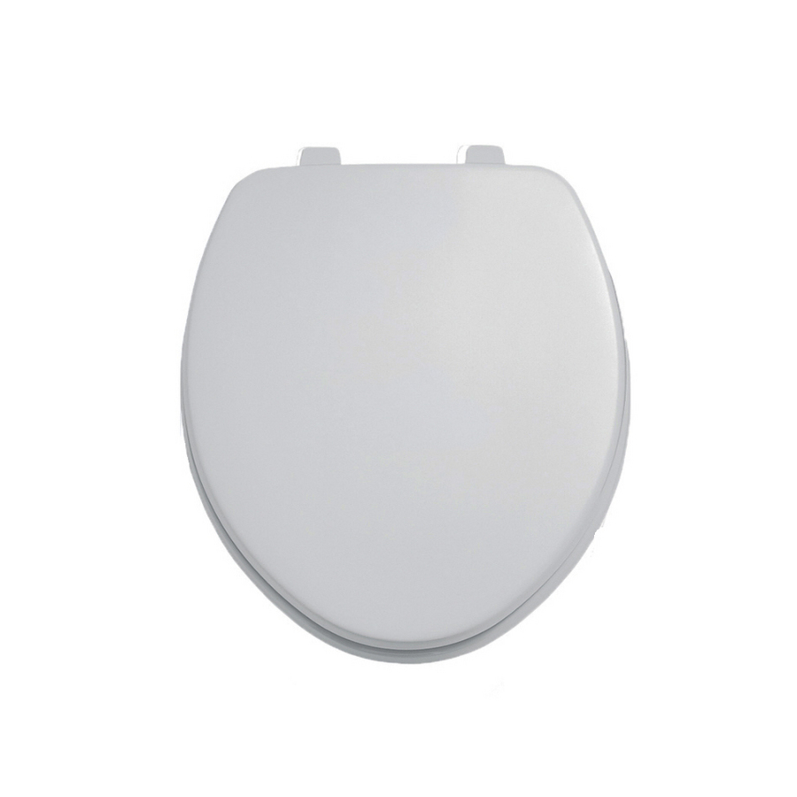 Laurel Round Toilet Seat w/Cover in Silver