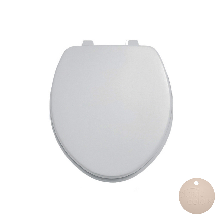 Laurel Round Toilet Seat w/Cover in Shell