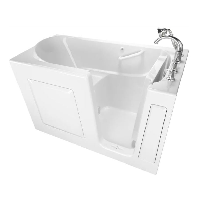 Value 60x30x37-1/2" Soaker Walk-In Tub w/Right Drain, White