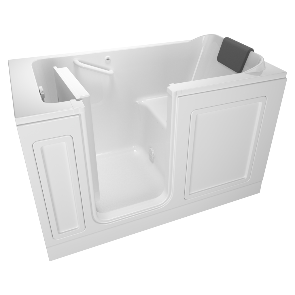 Luxury 60x32x37-1/2" Soaking Walk-In Tub w/Left Drain White