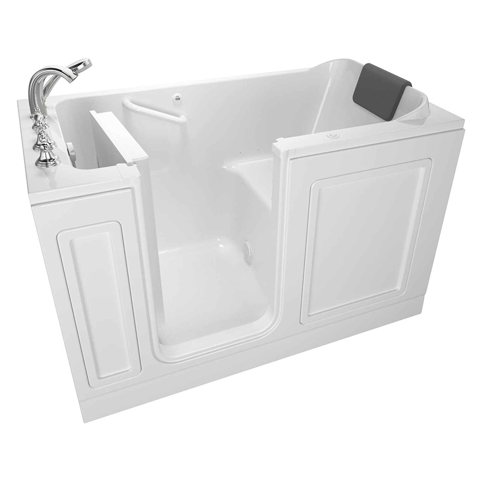 Luxury 60x32x37-1/2" Air Spa Walk-In Tub w/Left Drain White