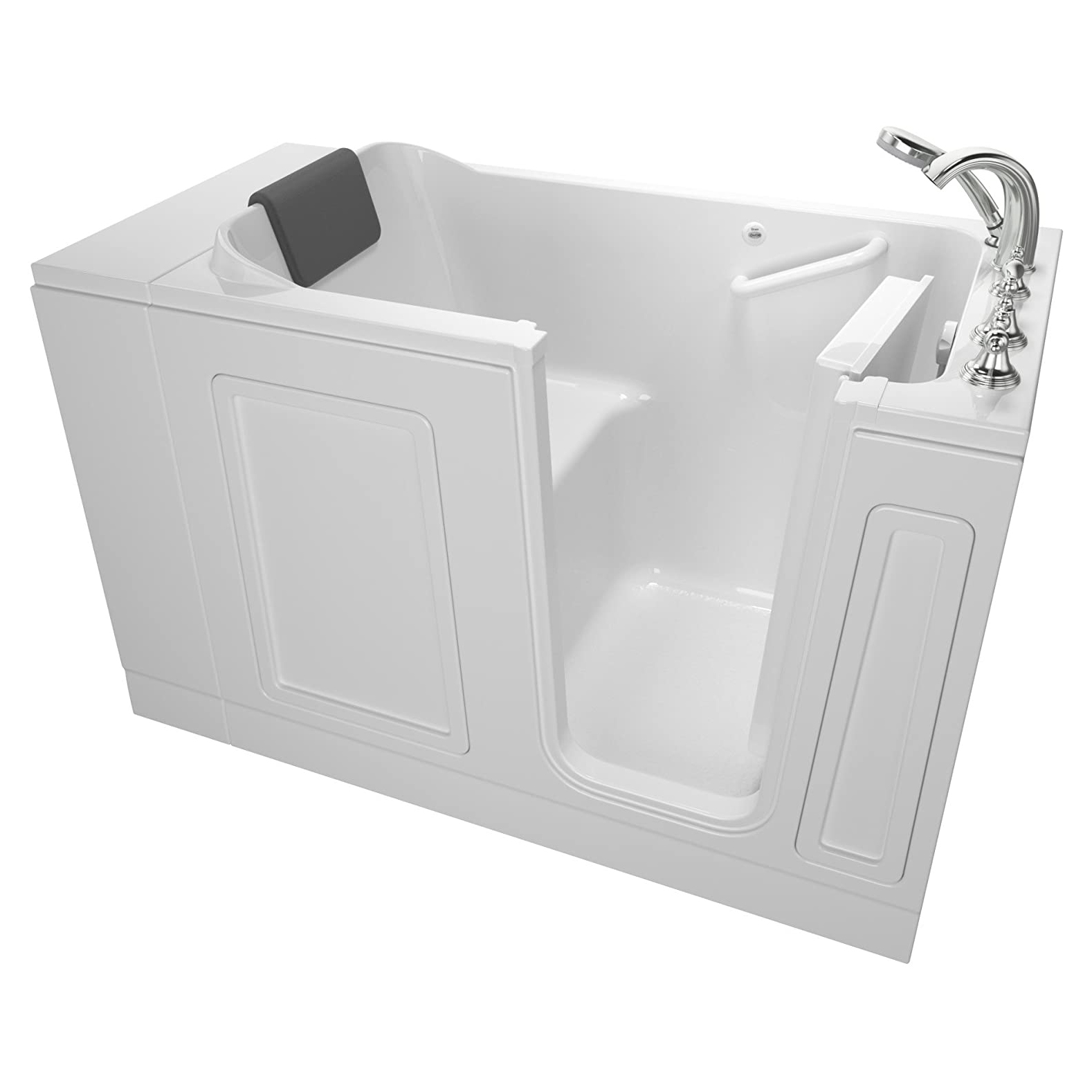 Luxury 51x30x37-1/2" Walk-In Bathtub w/Right Drain in White