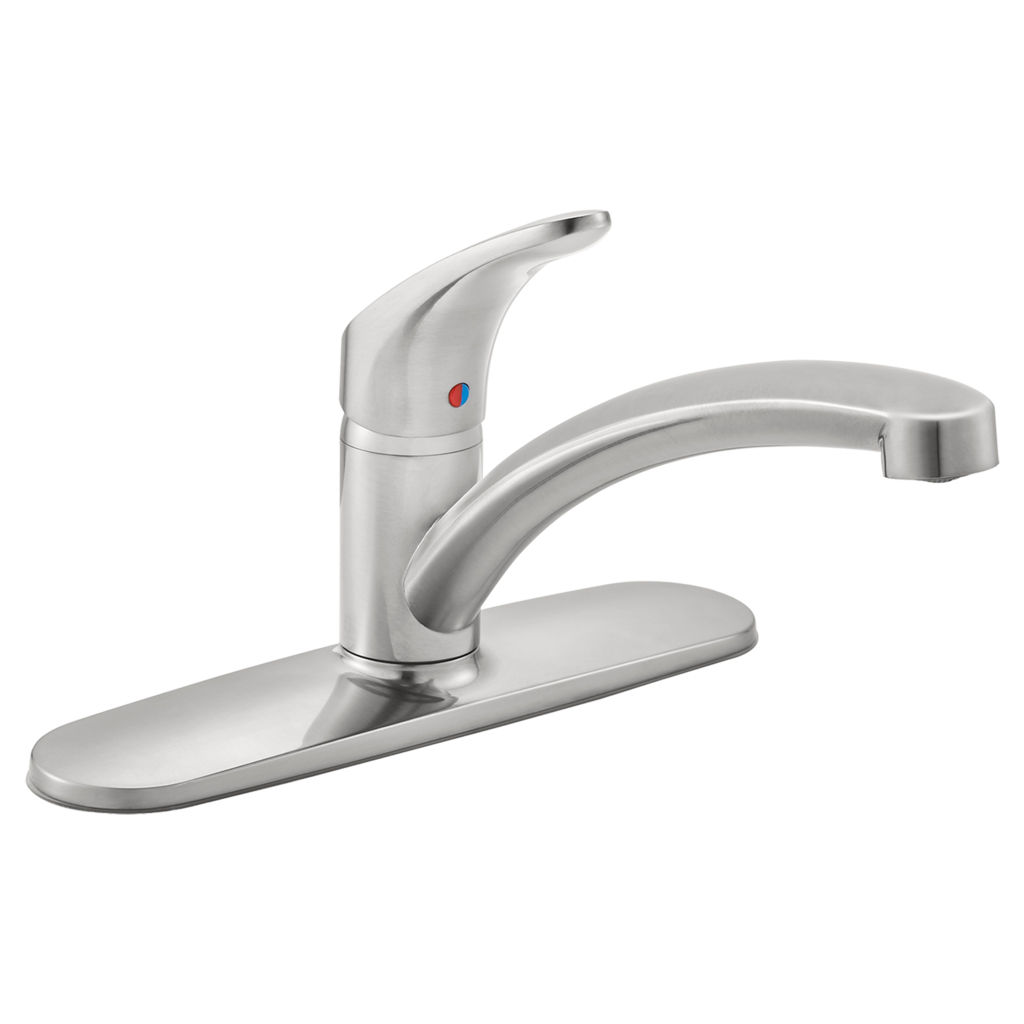 Colony Pro Kitchen Faucet in Stainless w/Deckplate