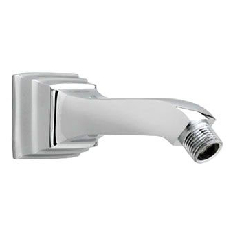 Square 5" Wall Mount Shower Arm & Flange in Polished Chrome