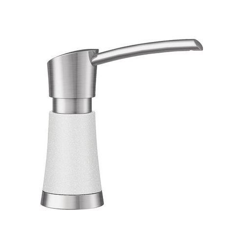 Artona Soap Dispenser in White/Stainless