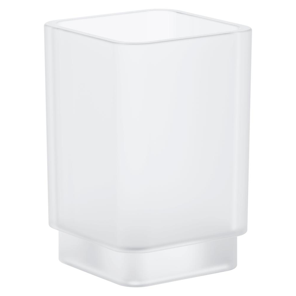 Selection Cube Glass Tumbler Only in DaVinci Satin White