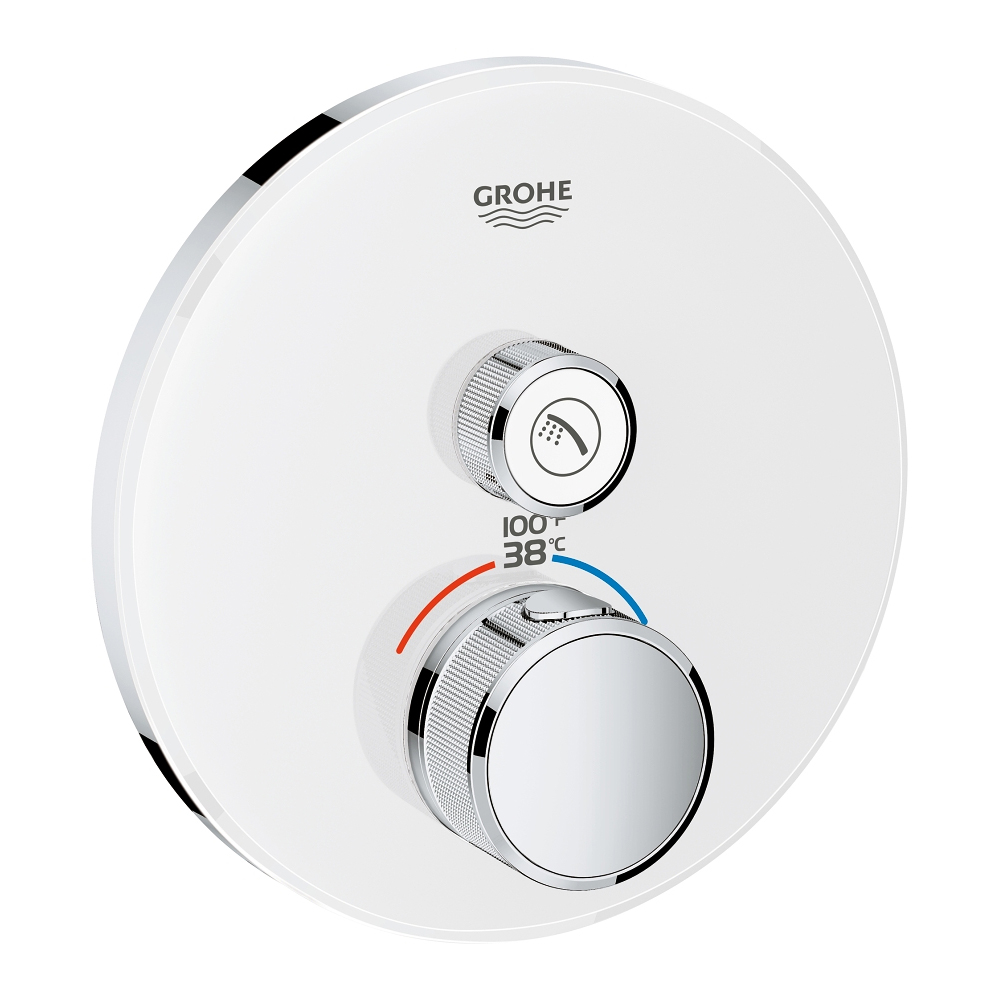 Grohtherm Smartcontrol Therm Trim In Moon White