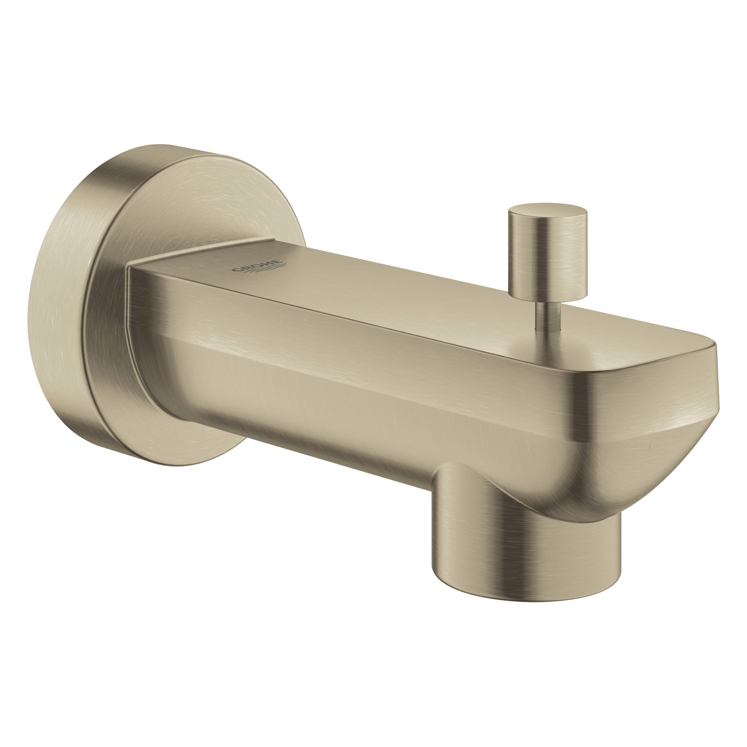 Lineare Diverter Tub Spout in Brushed Nickel