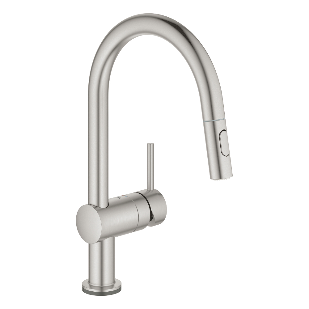 Minta Single Hole Touch Kitchen Faucet in SuperSteel