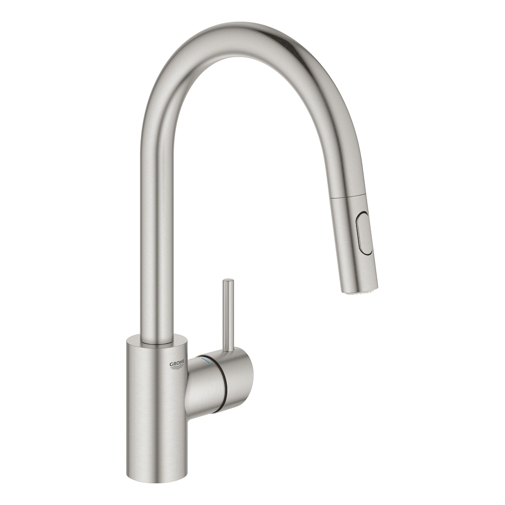 Concetto Pull-Down Kitchen Faucet in SuperSteel, 1.75 gpm
