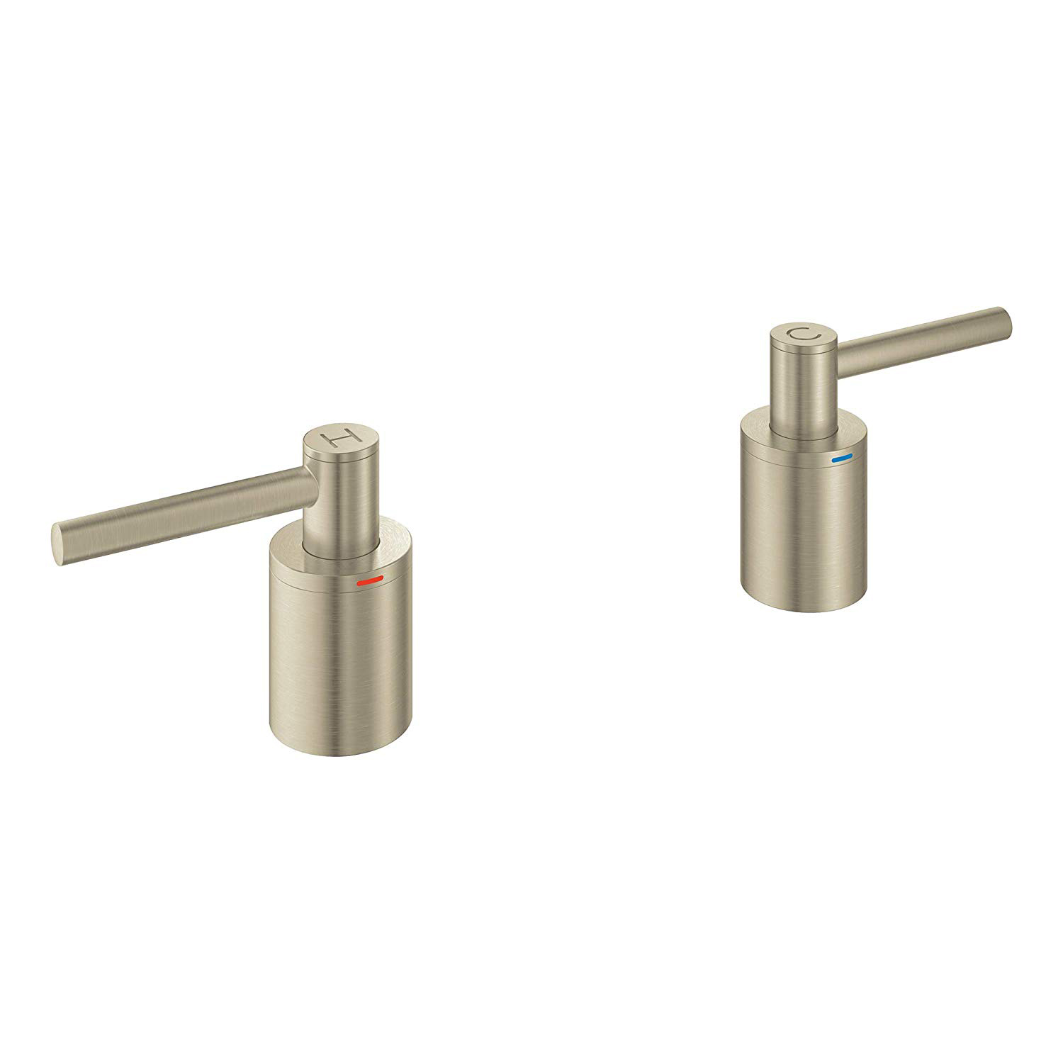 Atrio Roman Tub Lever Handles in Brushed Nickel Qty 2