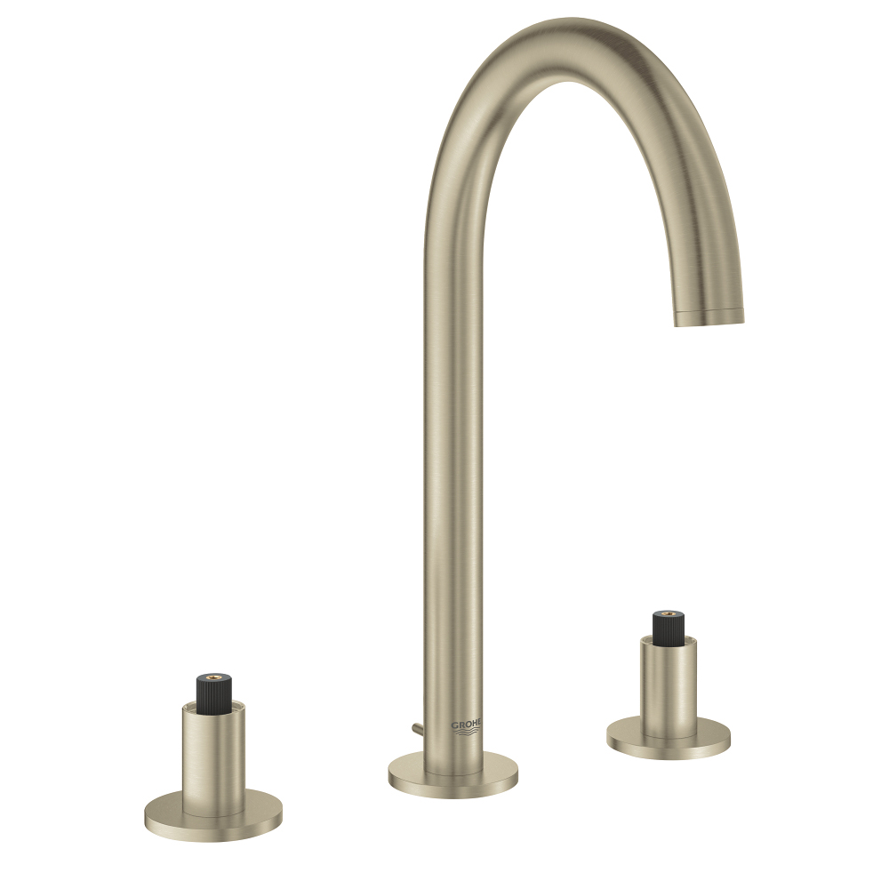 Atrio Widespread Lav Faucet M-Size in Brushed Nickel