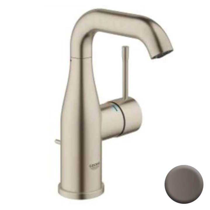 Essence 1-Hole M-Size Lav Faucet w/Drain in Hard Graphite, 1.2 gpm