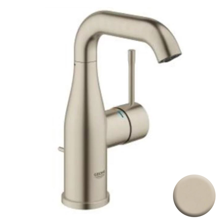 Essence 1-Hole M-Size Lav Faucet w/Drain in Polished Nickel, 1.2 gpm