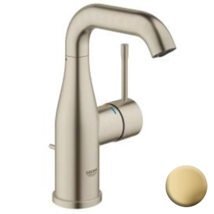 Essence 1-Hole M-Size Lav Faucet w/Drain in Brushed Cool Sunrise, 1.2 gpm