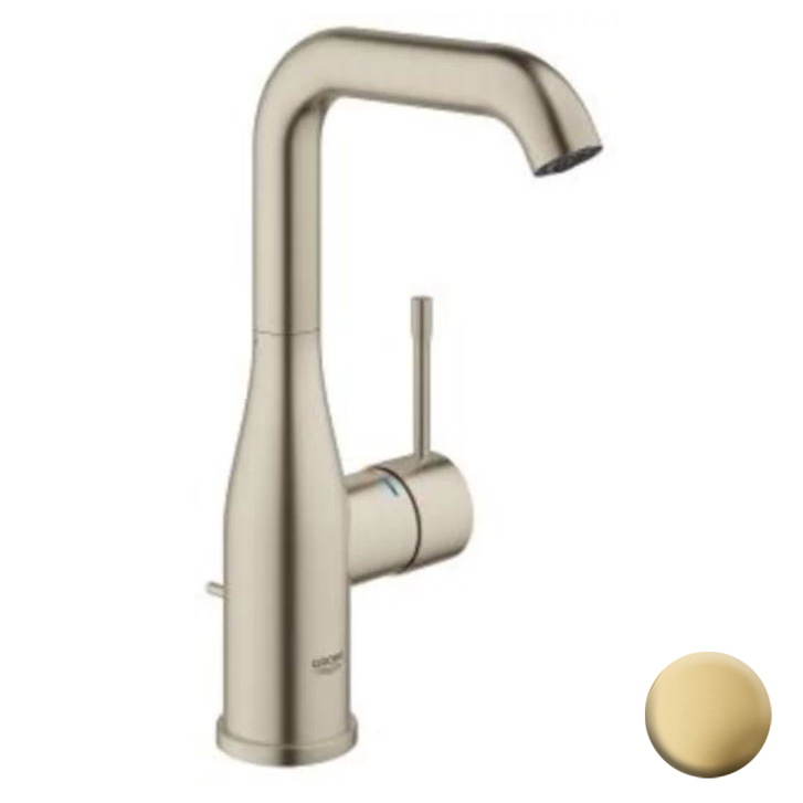 Essence 1-Hole L-Size Lav Faucet w/Drain in Brushed Cool Sunrise, 1.2 gpm