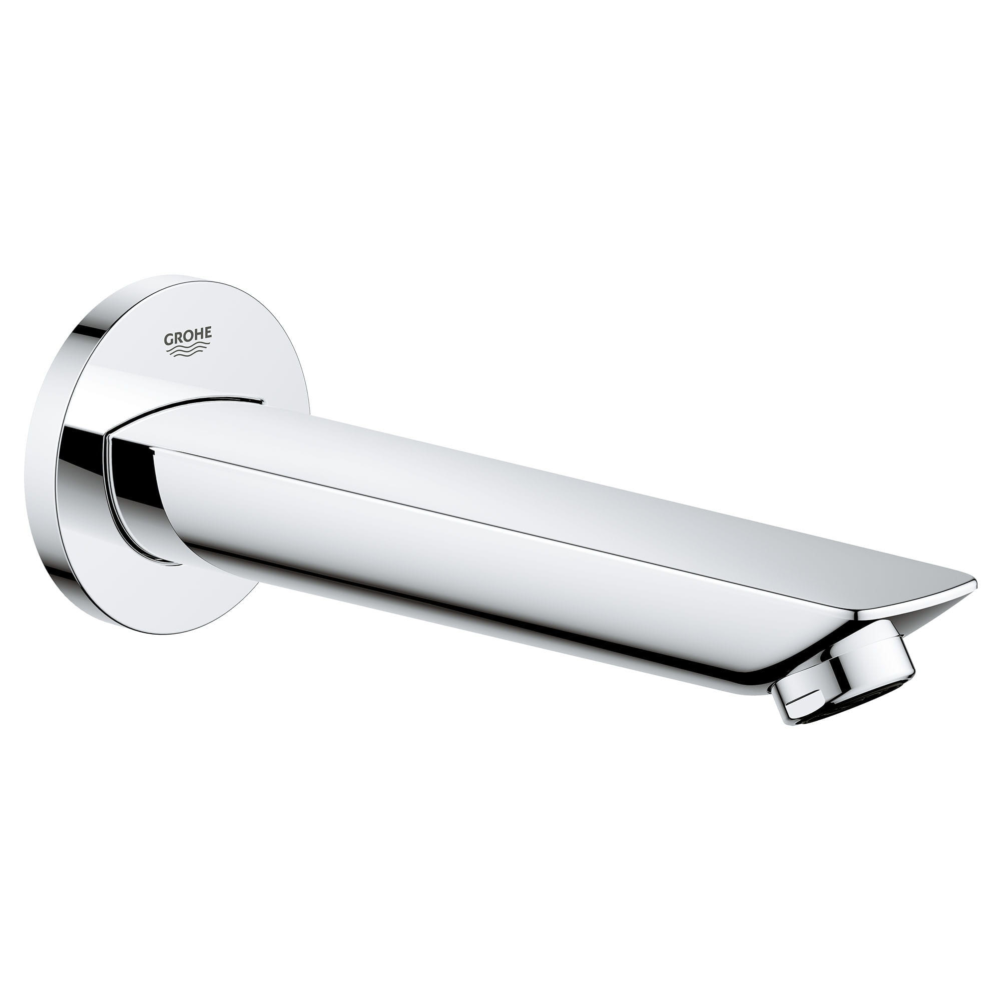 BauLoop Non-Diverter Tub Spout in StarLight Chrome