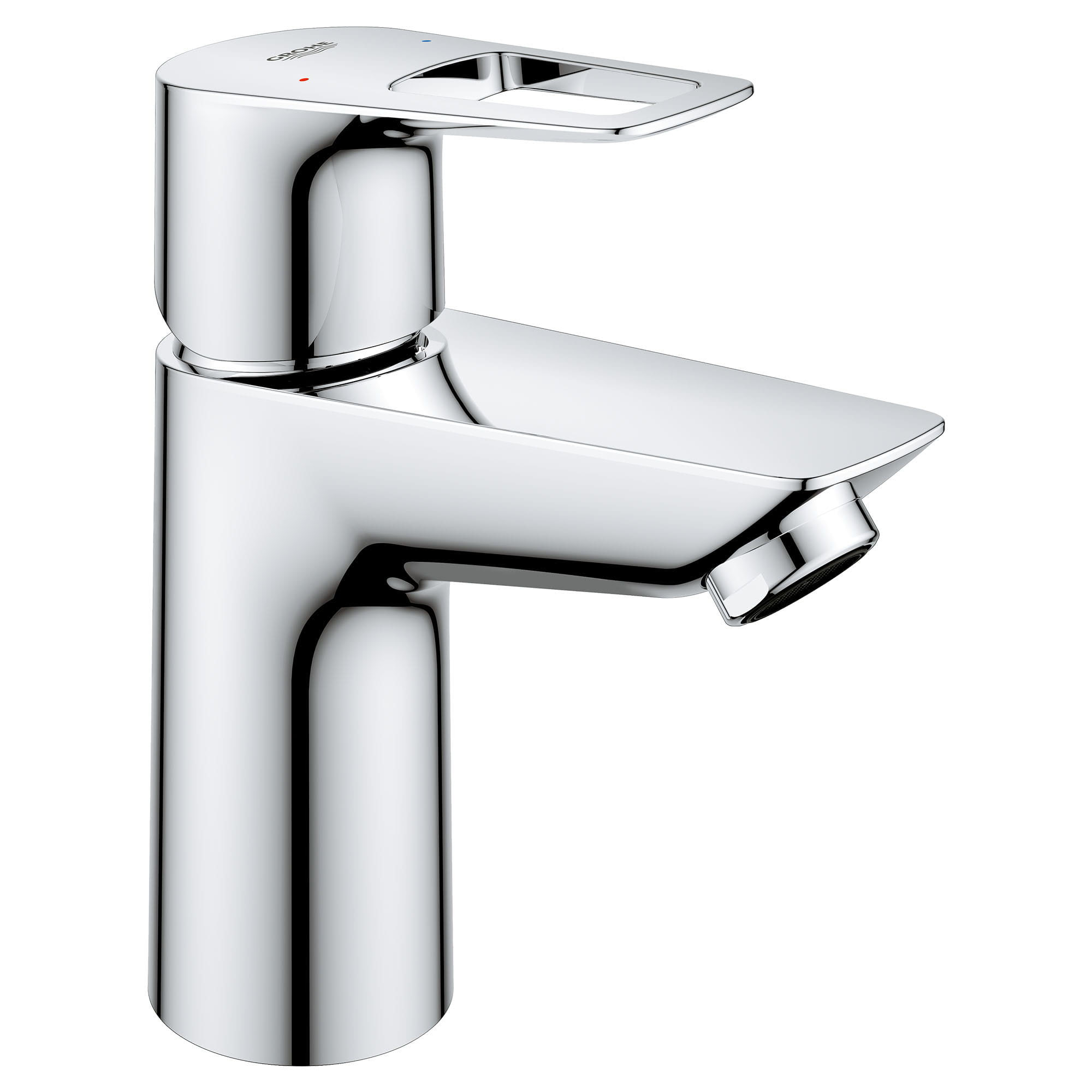 BauLoop Single Hole S-Size Lav Faucet, No Drain in Chrome