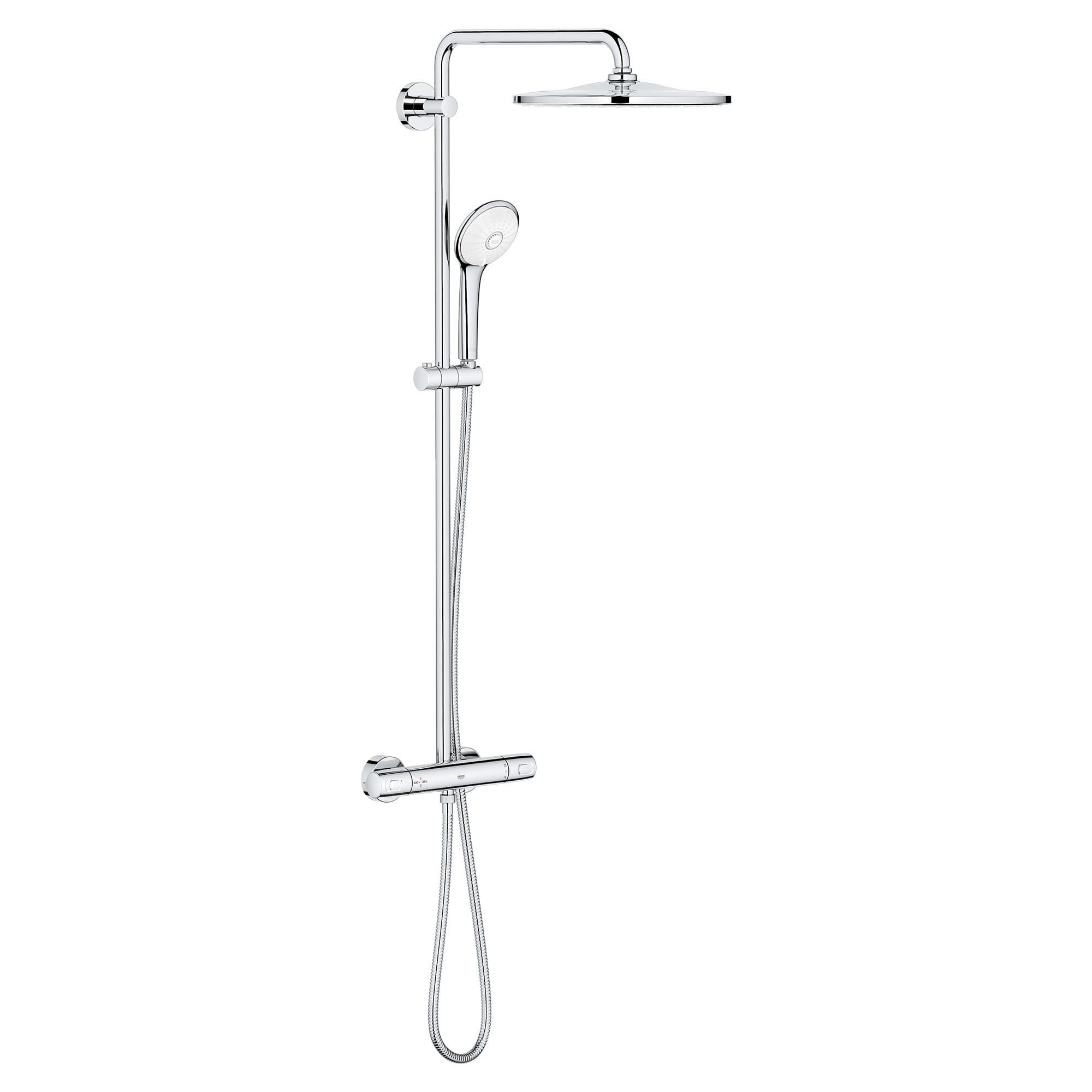 Euphoria 310 CoolTouch Shower System W/Showerhead and Hand Shower In Chrome