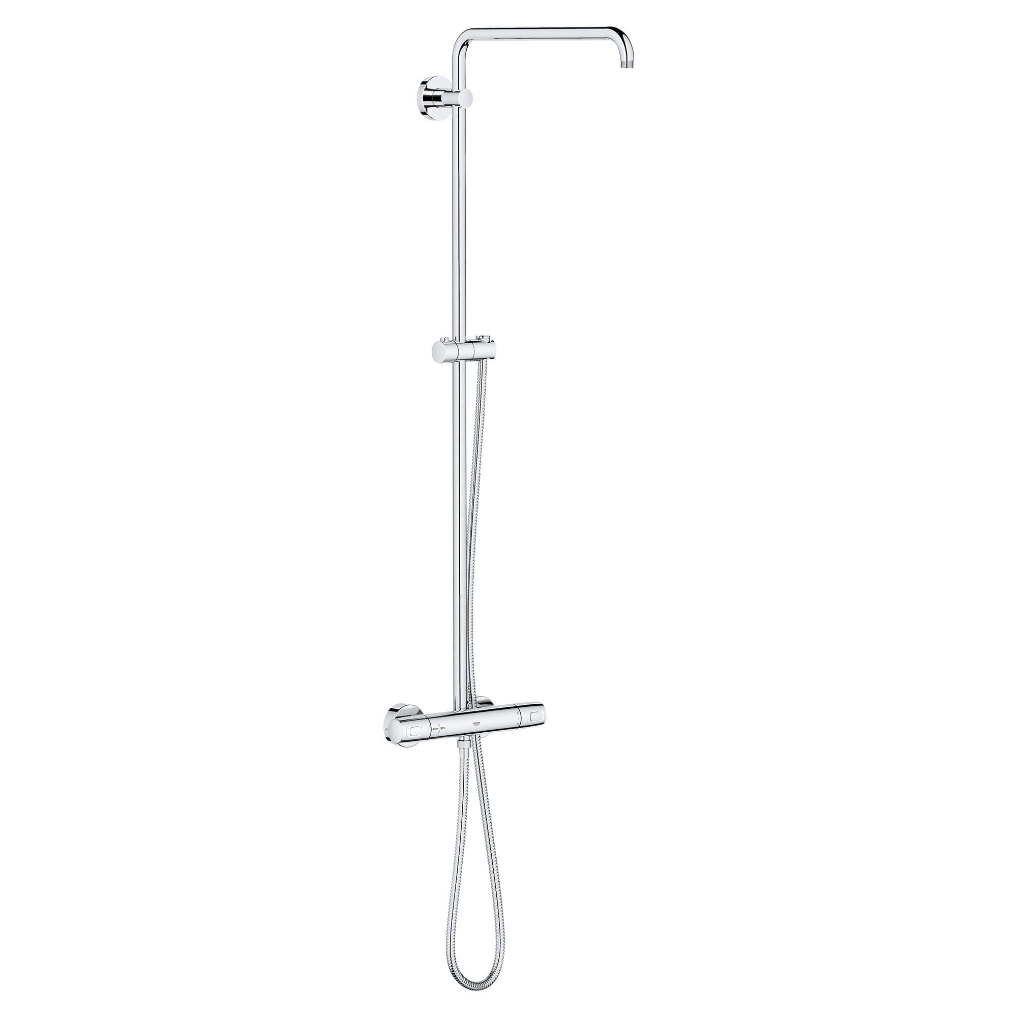 Euphoria Shower System Less Showerhead and Hand Shower in StarLight Chrome