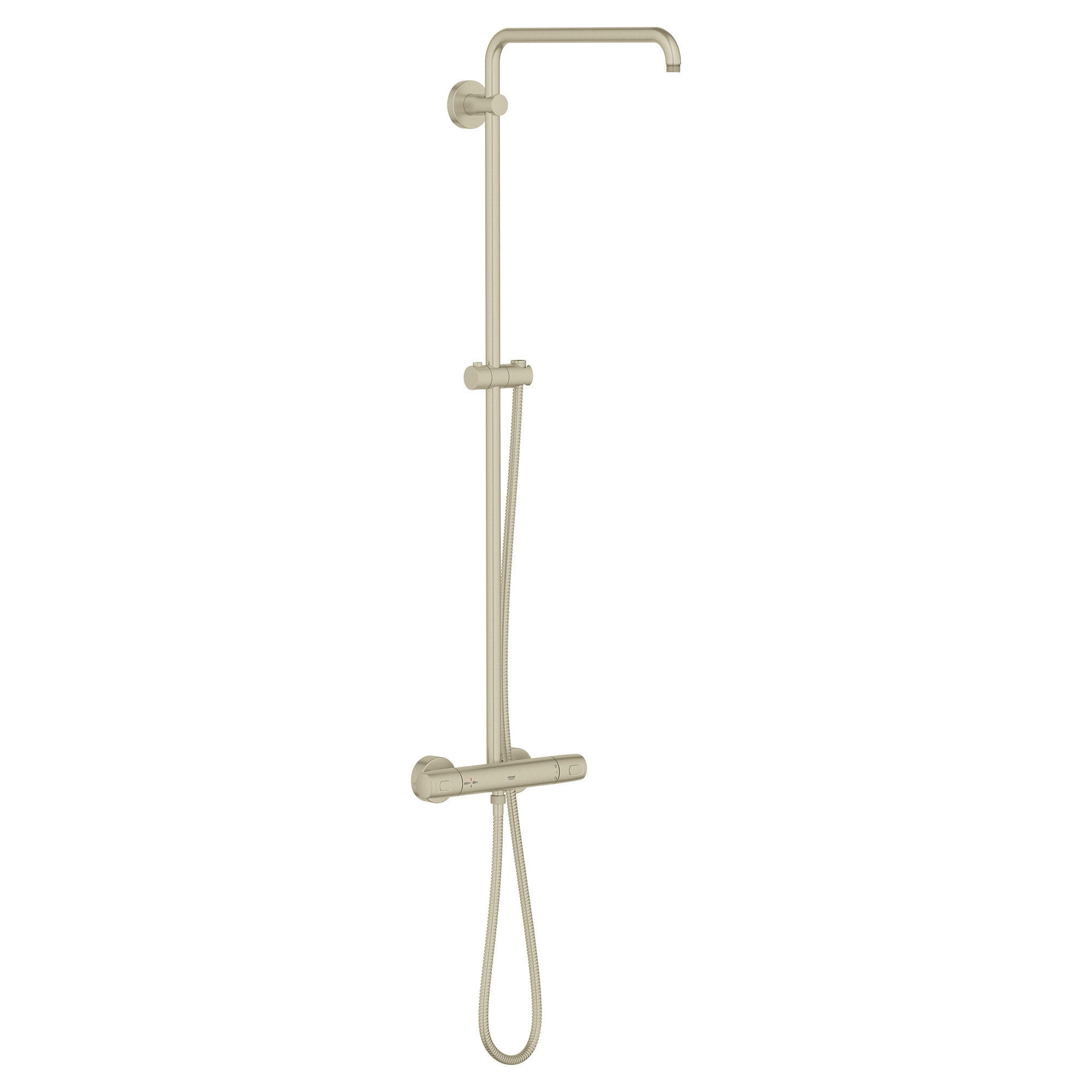 Euphoria Shower System Less Showerhead and Hand Shower In Brushed Nickel Infinity Finish