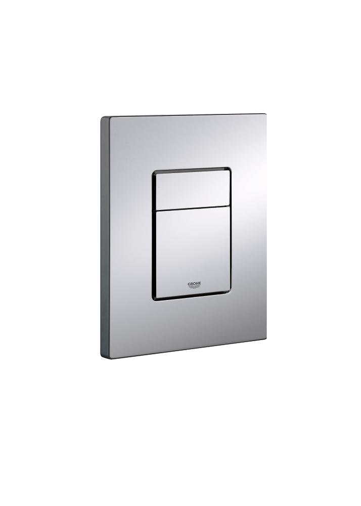 Skate Toilet Actuation Wall Plate in Titanium