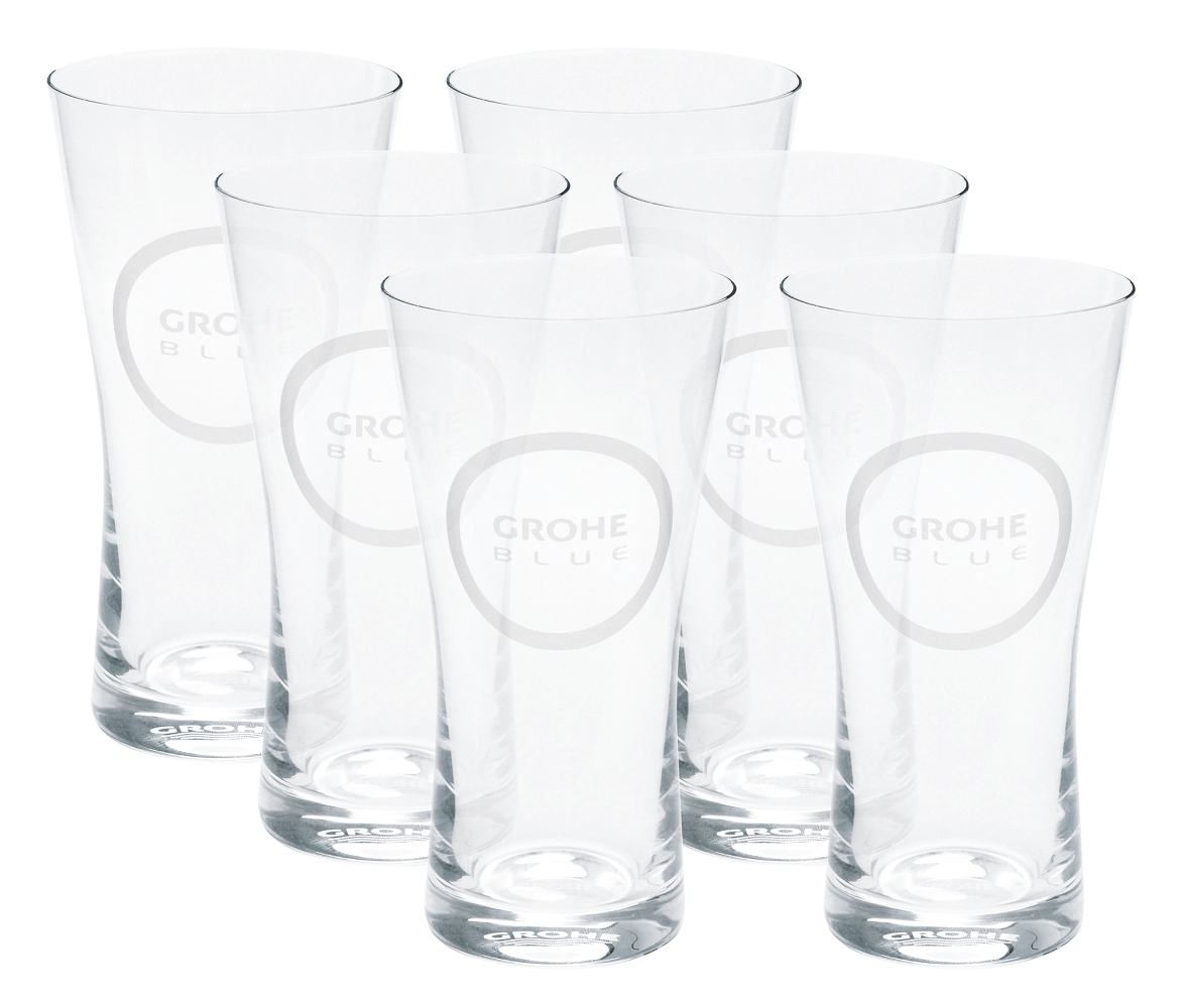 Grohe Blue Water Glasses (6 pcs)