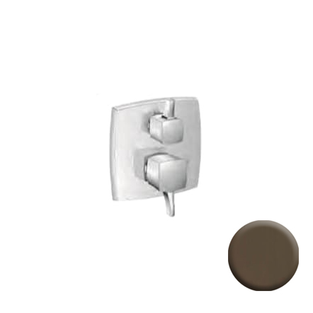 Ecostat Classic Square Pressure Balance Trim w/Diverter in Rubbed Bronze