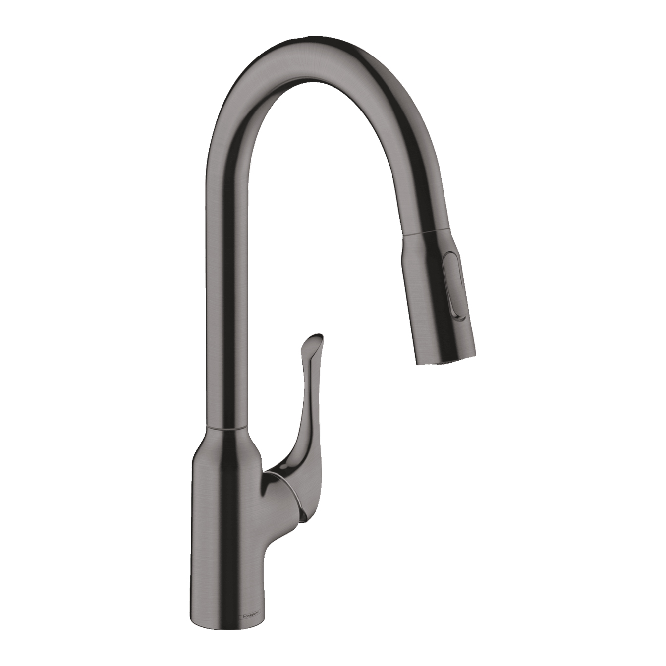 Allegro N Pull-Down HighArc Kitchen Faucet in Brushed Black Chrome, 1.75 gpm