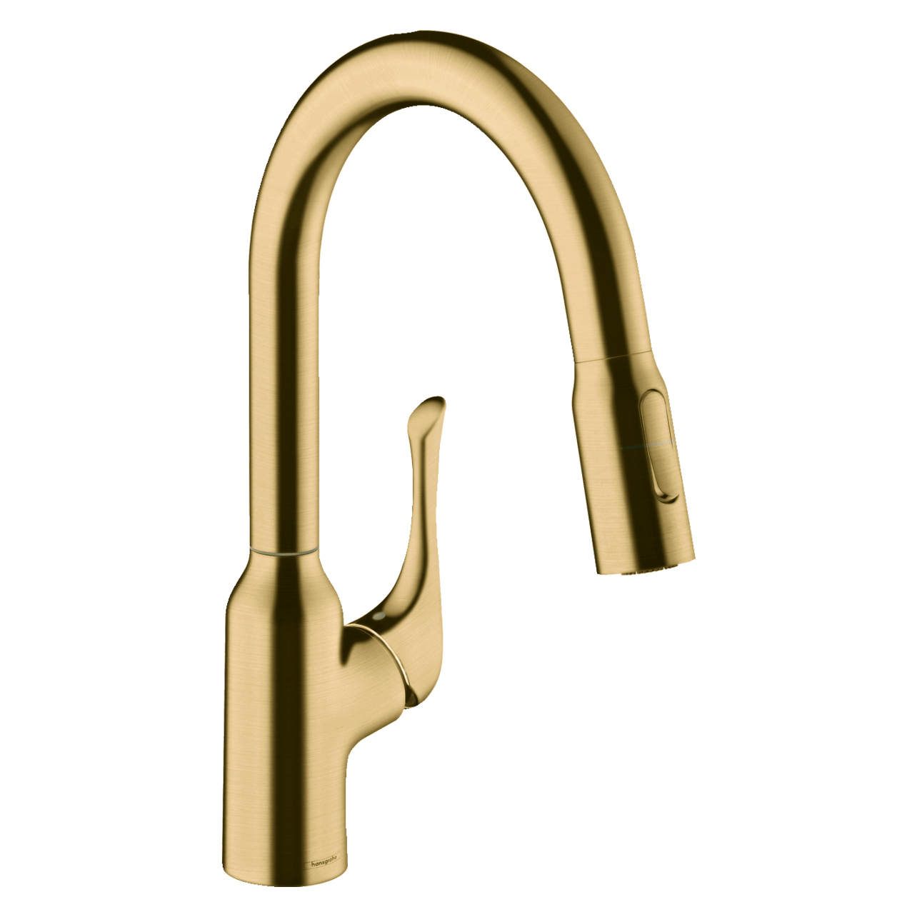 Allegro N Pull-Down Prep Kitchen Faucet in Brush Gold Optic