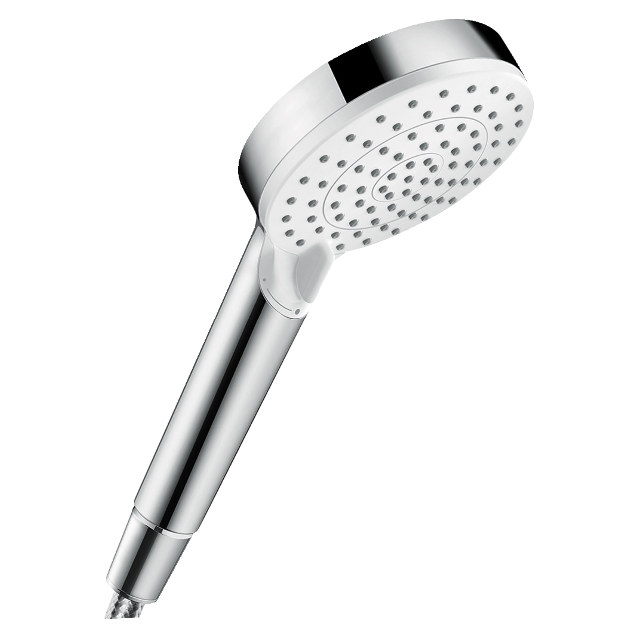 Crometta Single-Function Hand Shower In White/Chrome