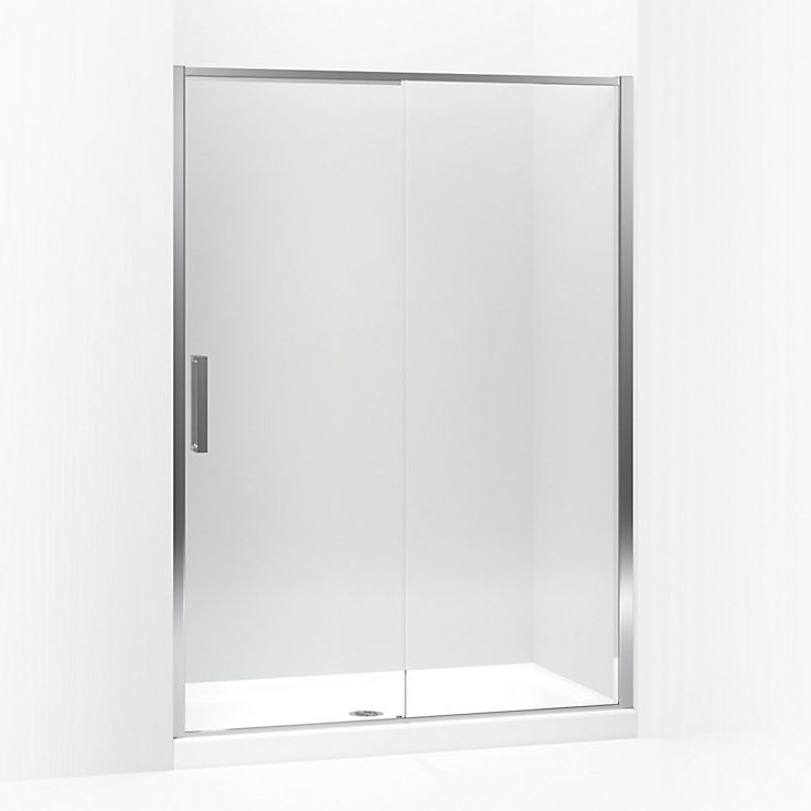 Torsion 22-1/4x77 RH Moveable Shower Door Silver/Clear Glass