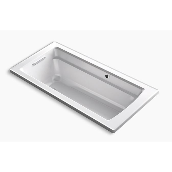 Archer 66x32" Drop-In Bathtub w/Bask Heated Surface in White