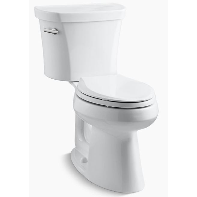 Highline Comfort Height 2 pc Elongated Toilet in White, No Seat