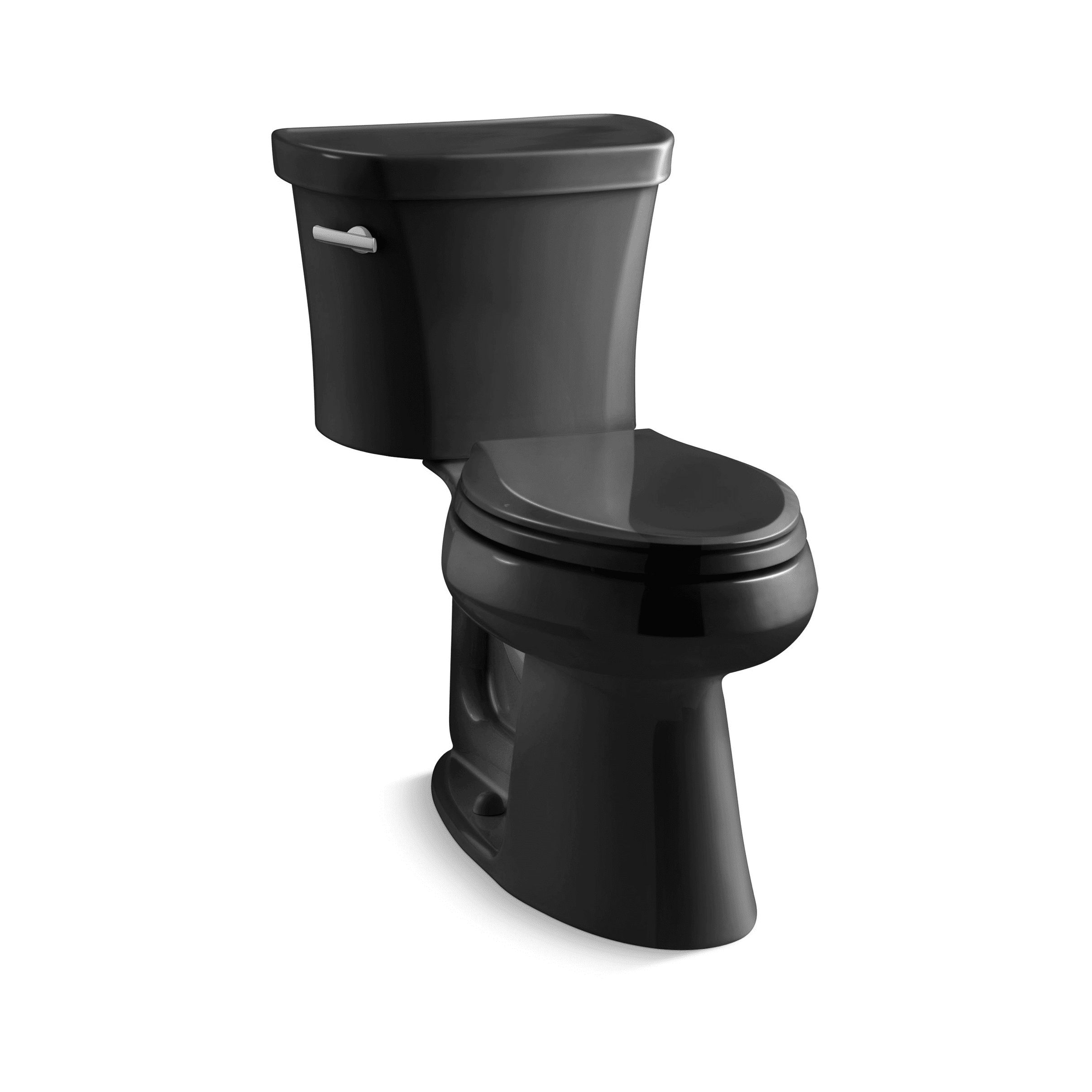 Highline Comfort Height 2 pc Elongated Toilet in Black, No Seat