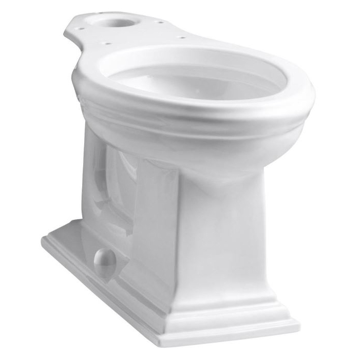 Memoirs Comfort Height Elongated Toilet Bowl Only in White **SEAT NOT INCLUDED**
