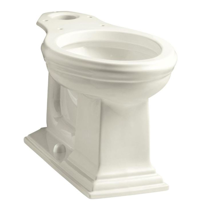 Memoirs Comfort Height Elongated Toilet Bowl Only in Biscuit **SEAT NOT INCLUDED**