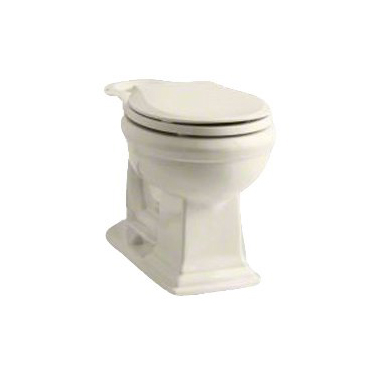Memoirs Comfort Height Round Front Toilet Bowl Only in Biscuit **SEAT NOT INCLUDED**