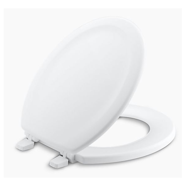 Stonewood Round Closed Front Toilet Seat in White