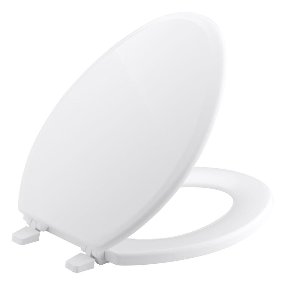 Ridgewood Closed Front Elongated Toilet Seat in White