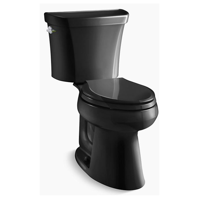 Highline Comfort Height Elongated 2 pc Toilet in Black