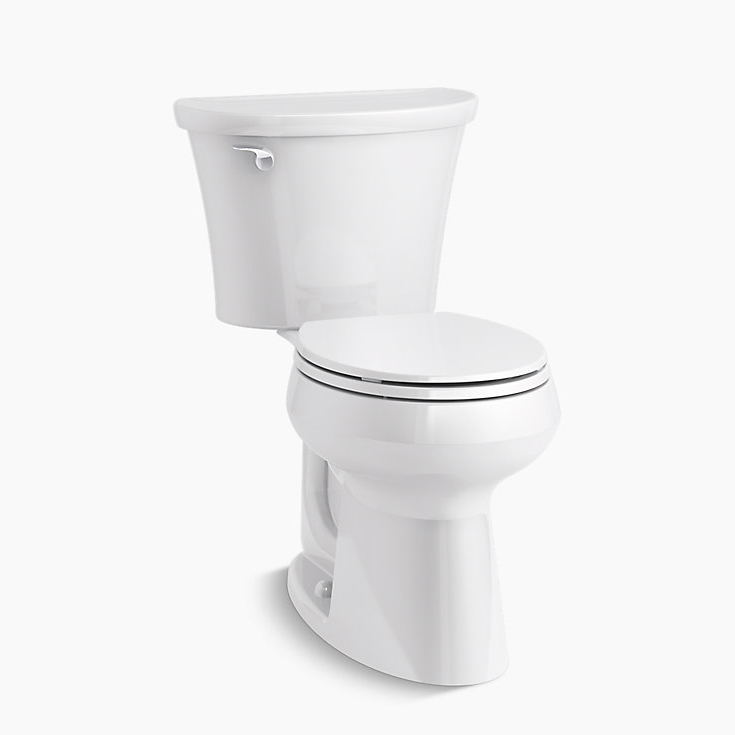 Cavata 2-pc Complete Solution Toilet in White w/Round Front