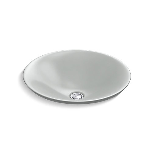 Carillon 17-11/16" Round Wading Pool/Vessel Sink in Ice Grey