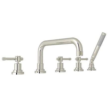 Campo Deck Mounted Tub Faucet Plus Hand Shower In Polished Nickel 