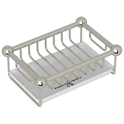 Perrin & Rowe Free Standing Soap Basket w/Tray in Polished Nickel