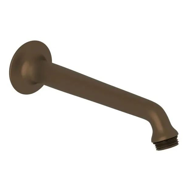 SPA Shower Wall Mount Shower Arm W/Built In Flange In Tuscan Brass